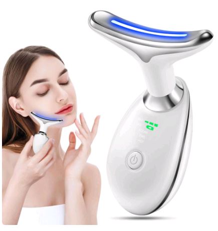 Masajeador Facial de 3 Luces LED